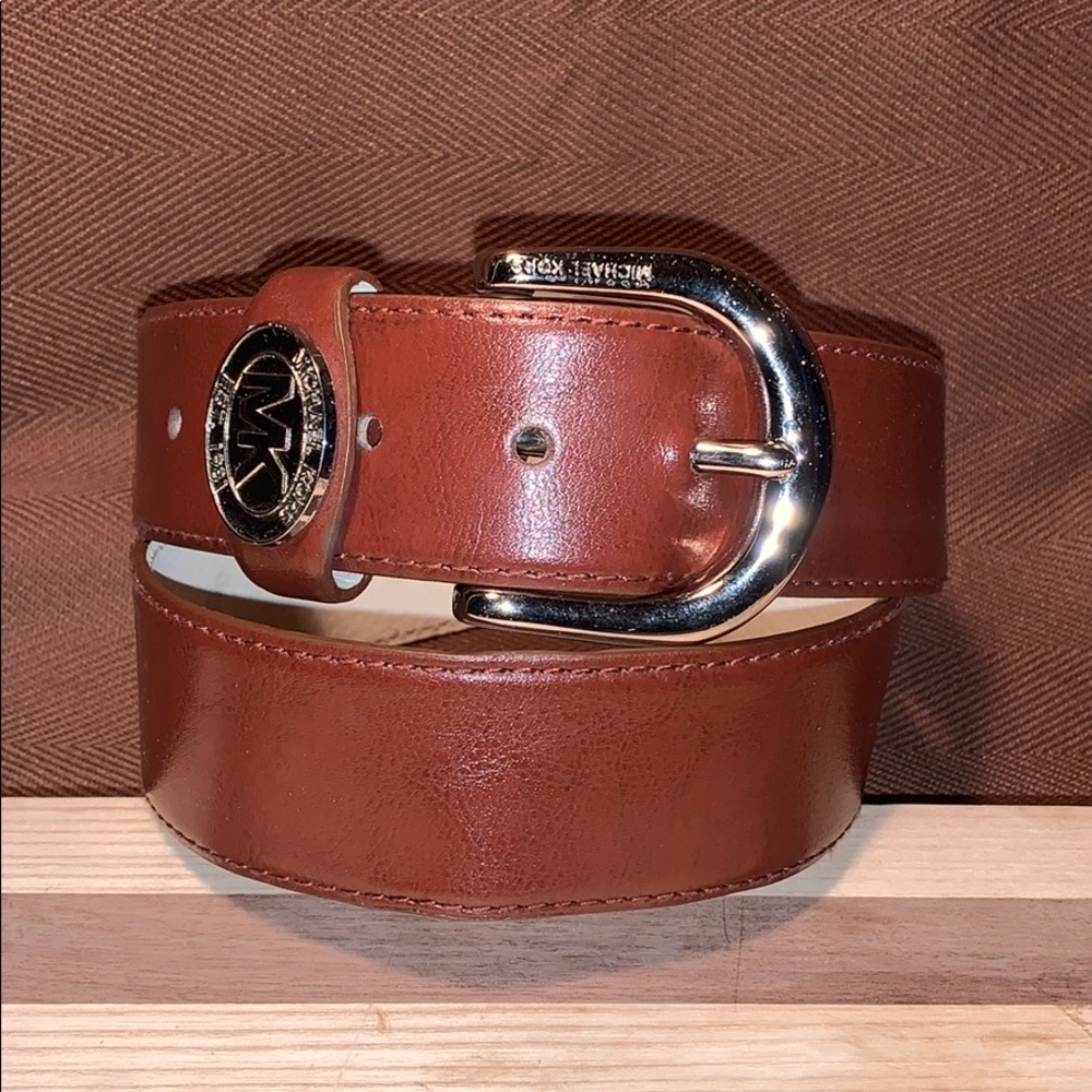 Michael Kors leather classic belt w/iconic logo